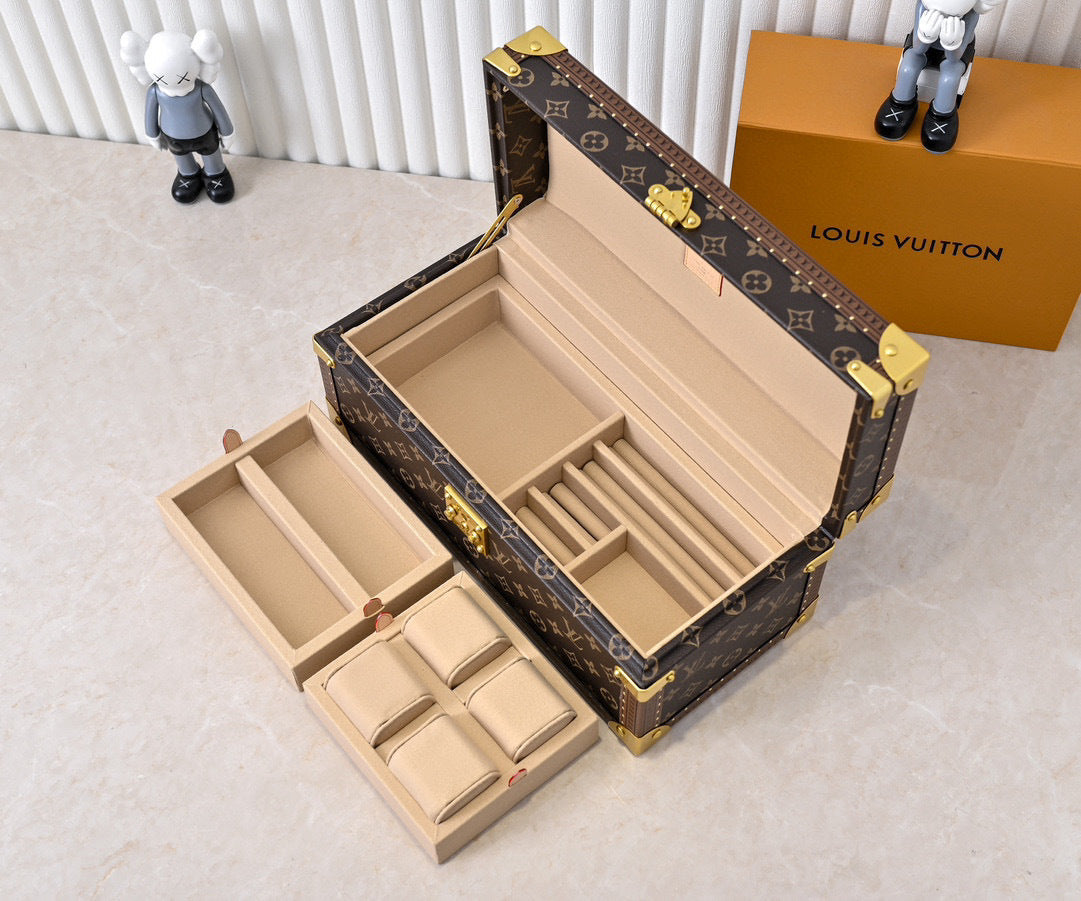 Monogram Canvas Jewelry &amp; Watch Box | 20209 | Premium Quality