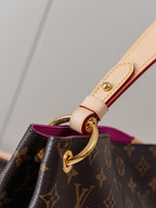 Monogram Canvas Shoulder Bag MM | Pivoine Pink | Premium quality