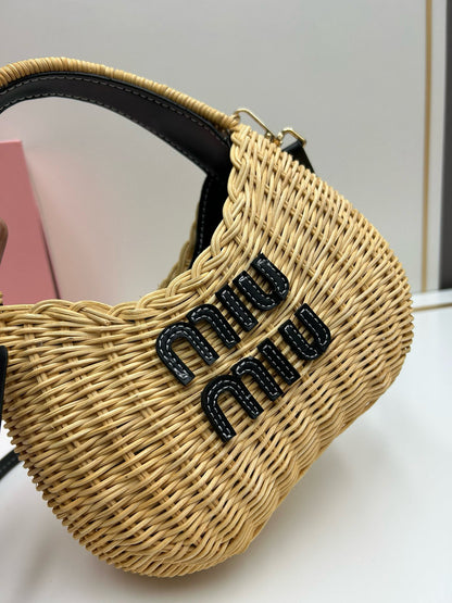 Miu*mi♡ Basket Straw Bag