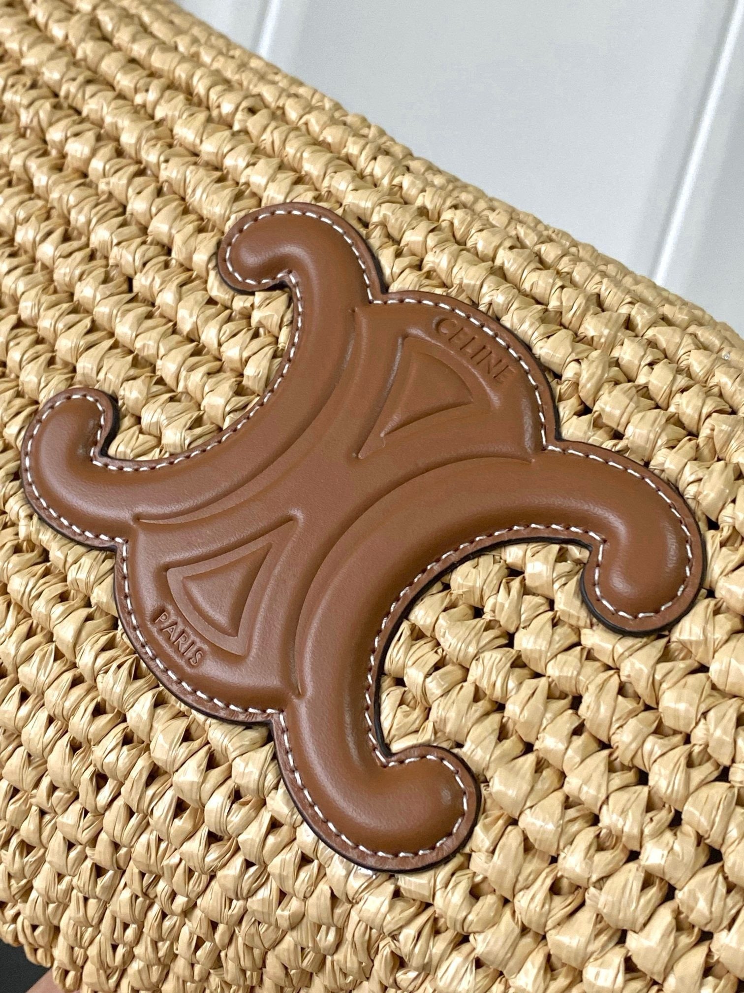 Summer Luxe Raffia Tote with Leather Accents (Premium Quality )