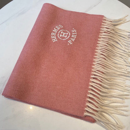 H*r*m*s Classic Double-Sided Scarf: Timeless Elegance in Top-Grade Cashmere