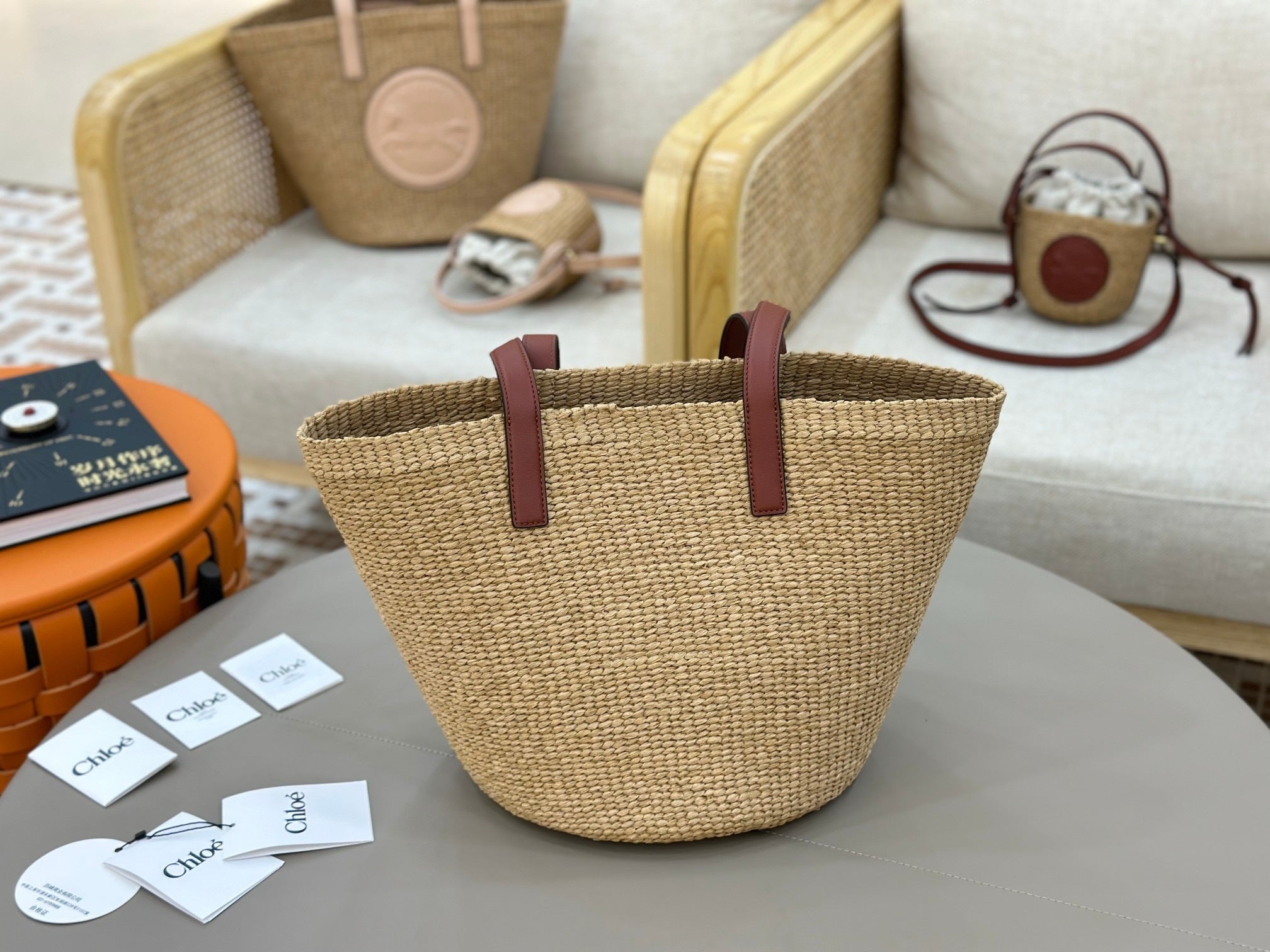 Woven Straw Bucket Bag  (Premium Quality)