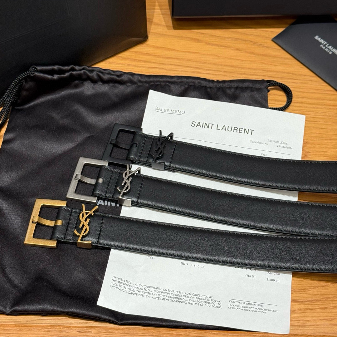 Premium Smooth Calfskin Belt – 3.0cm