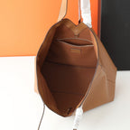 Y Elegant Soft Leather Suede-Lined Tote Bag