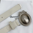 Médaillon Oval Buckle Belt — 25 mm