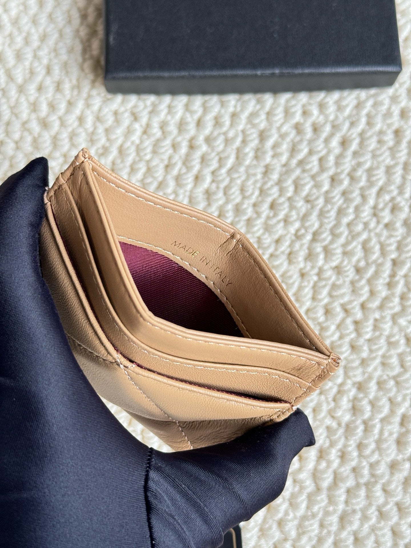 Quilted Lambskin Card Holder