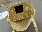 Handcrafted Raffia & Leather Tote  (Premium Quality)
