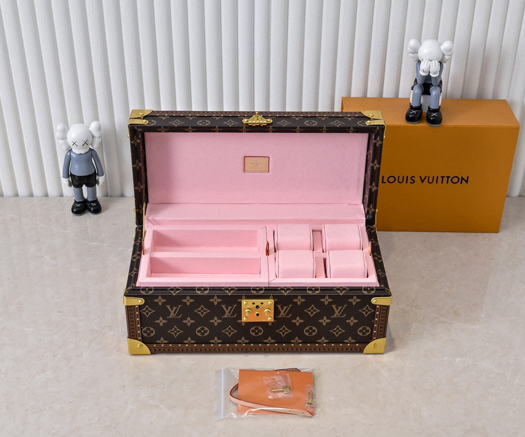 Monogram Canvas Jewelry &amp; Watch Box | 20209 | Premium Quality