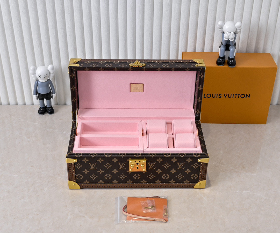 Monogram Canvas Jewelry &amp; Watch Box | 20209 | Premium Quality