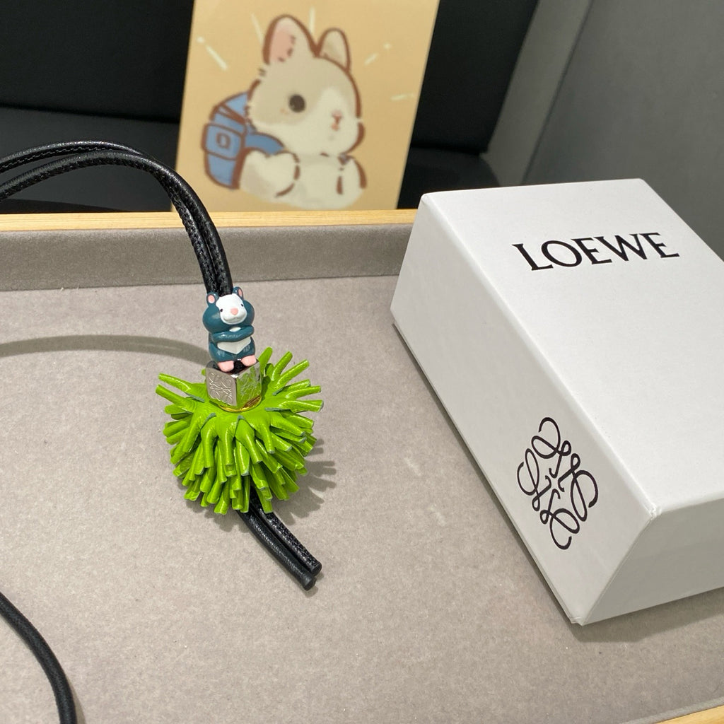 Beaded Leather Goldfish Charm 🐟