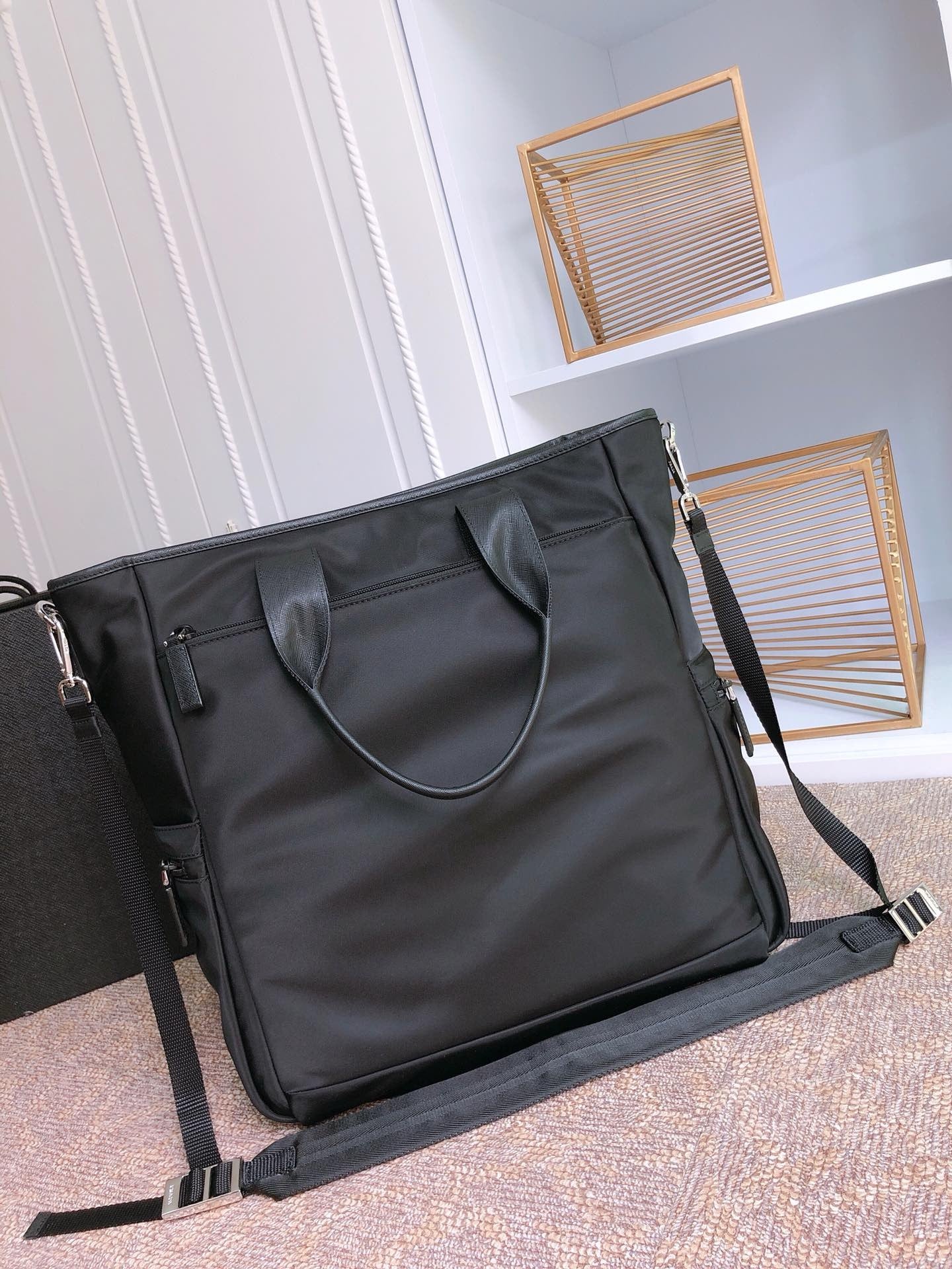 Nylon Tote Bag | Triangle Enamel Logo (PREMIUM QUALITY)