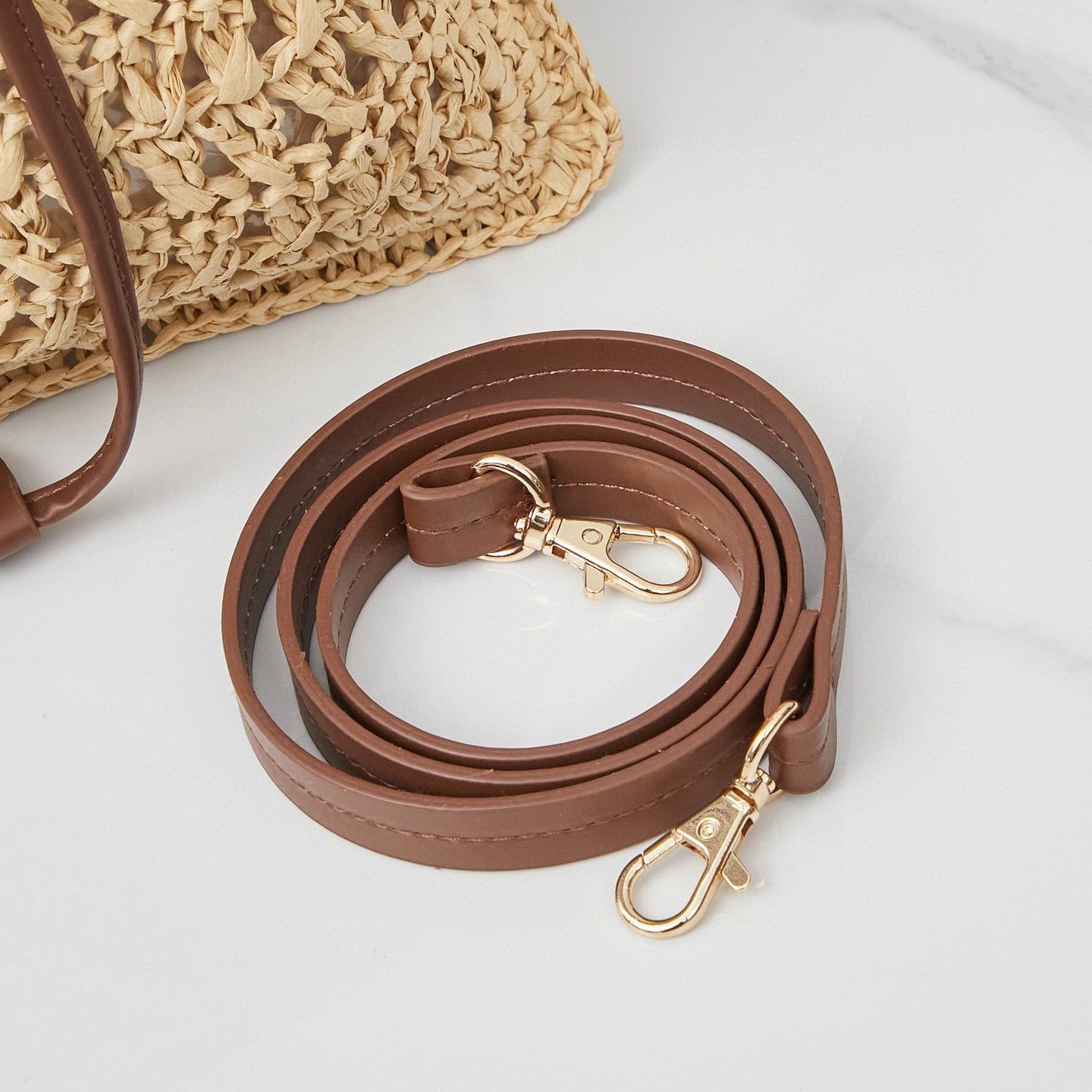 M. M Woven Bucket Bag