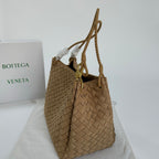 Soft Suede Parachute-Style Woven Bag
