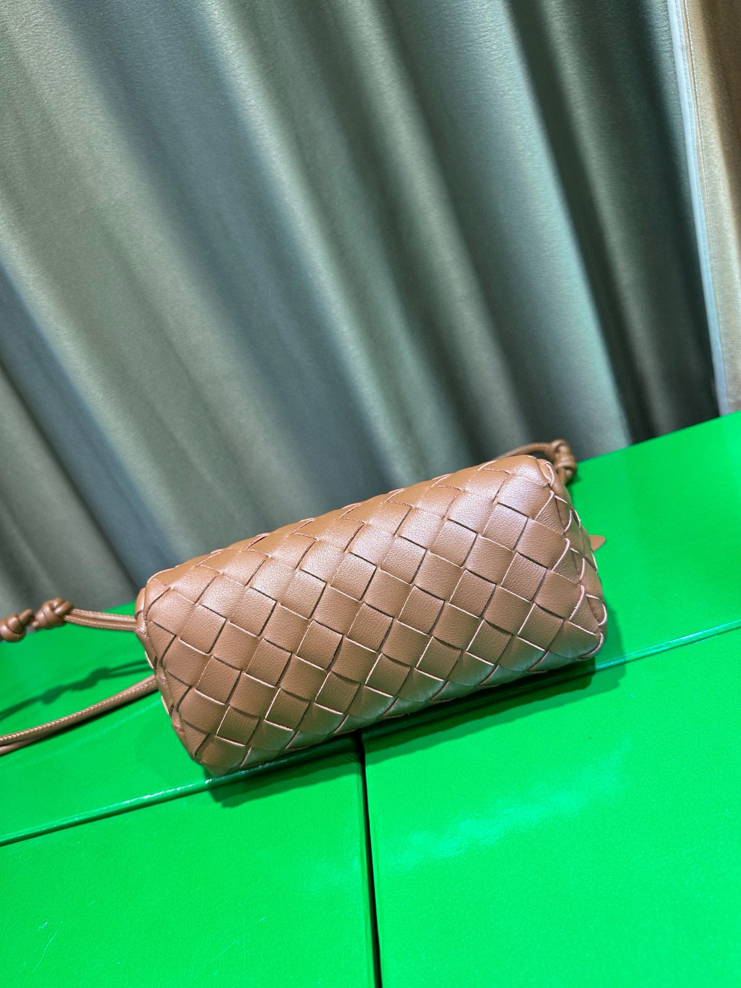 Woven Leather Concert Pouch