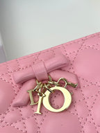 D Bow Logo Card Holder | S2867/ S2866| Lambskin |