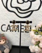 Star Sky Deep Blue Glass Bead Drop Earrings | 25A