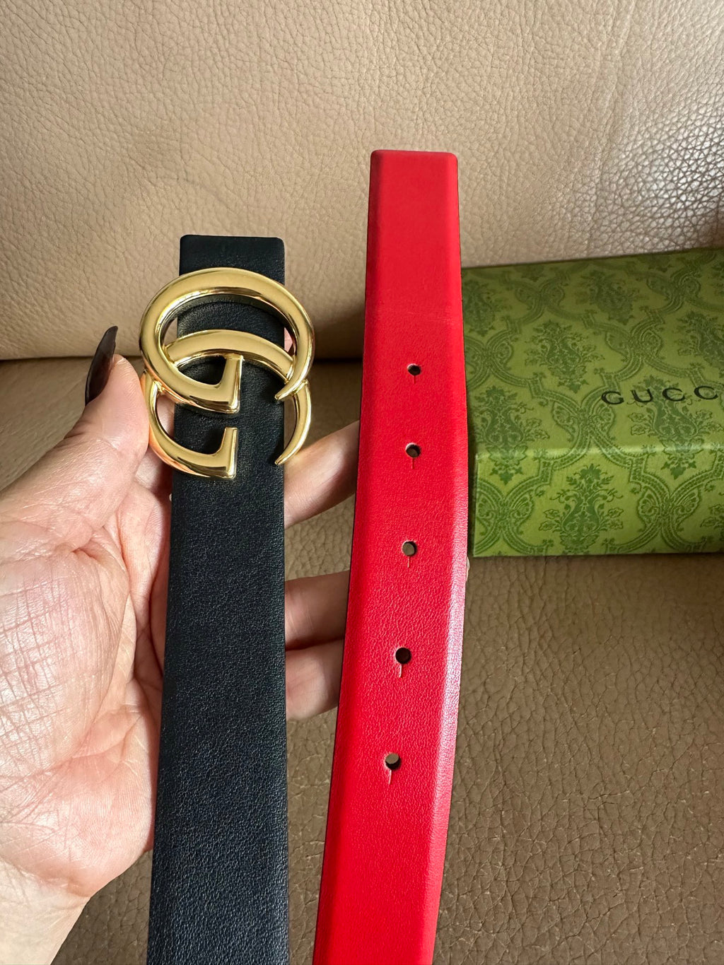Double Letter Reversible Belt