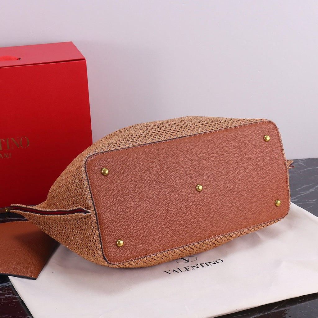 Handwoven Studded Tote Bag