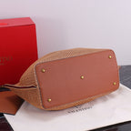 Handwoven Studded Tote Bag