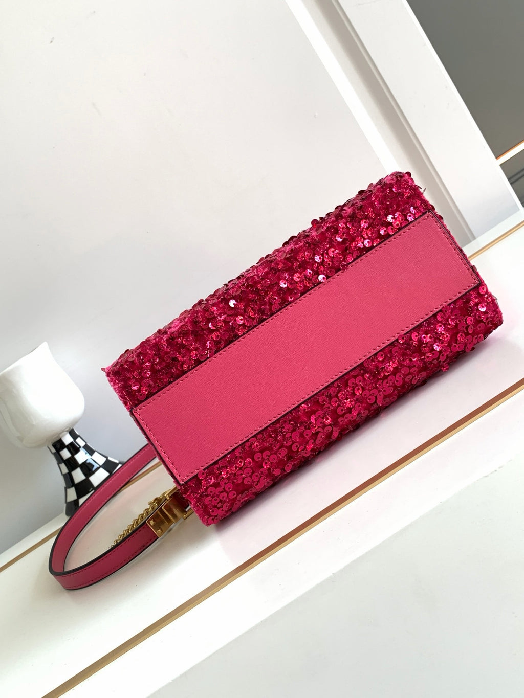 V-SLING 3D Embroidered Sequin Bag | 9866 MTX
