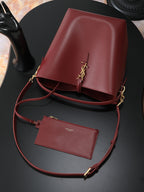Bucket Bag | LE 37 | Smooth Calfskin | Dark Red (Premium Quality )