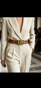 Double Letter Reversible Belt