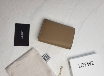 Meticulously Crafted L*o*ew*e Pebble Grain Calf Wallet