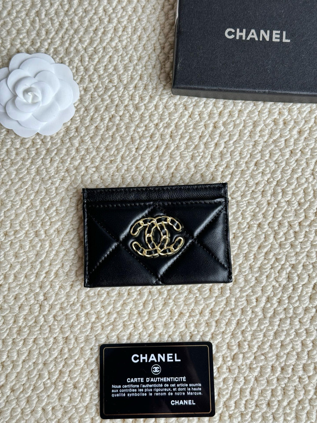 Quilted Lambskin Card Holder