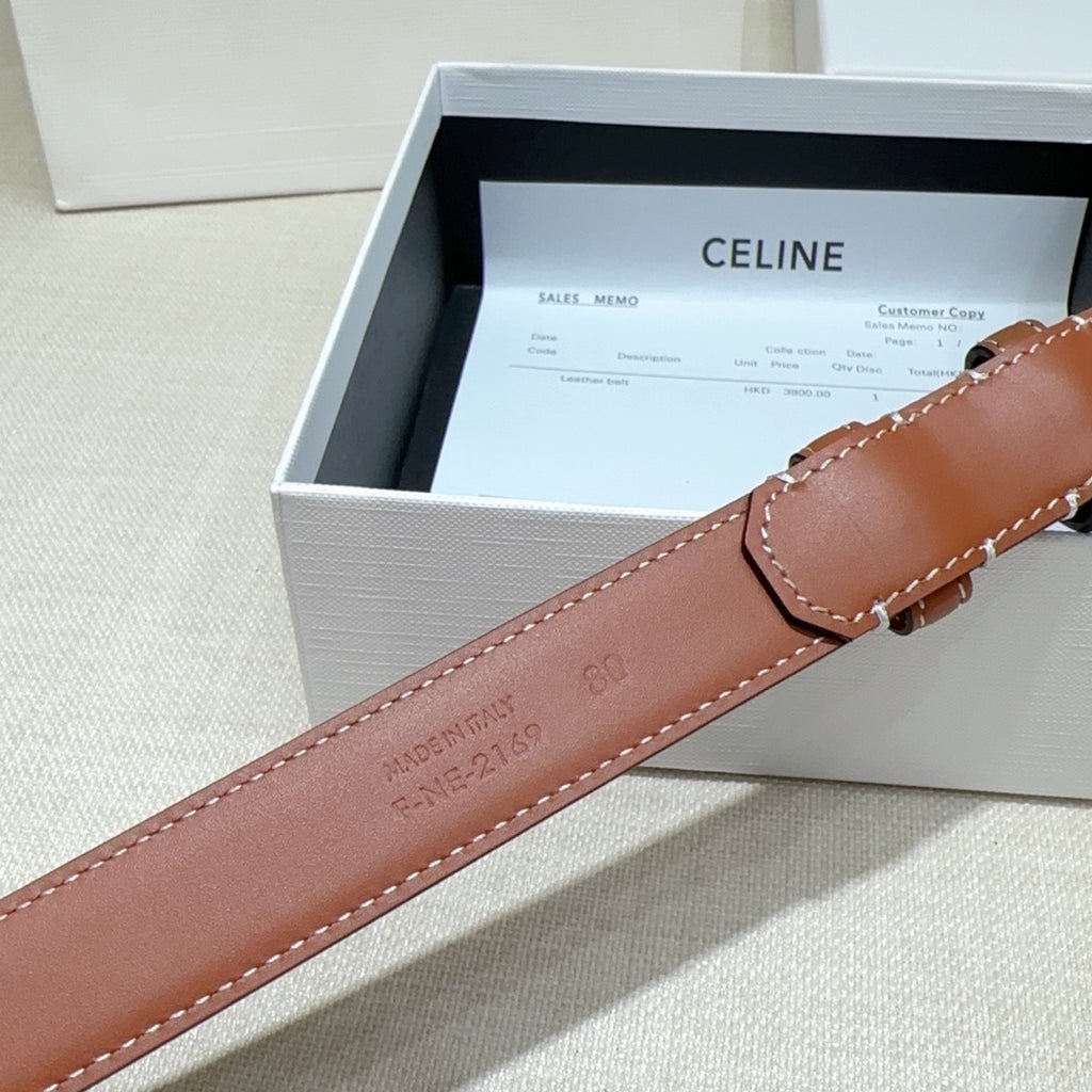 Double-Sided Leather Belt | 2.5cm