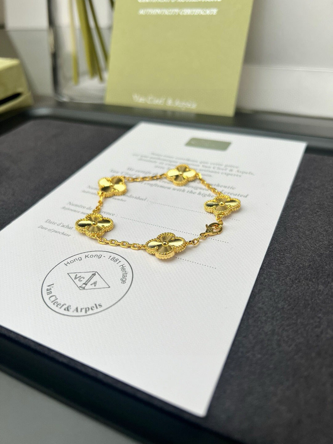 Laser-Engraved Five-Flower Bracelet (Premium quality)