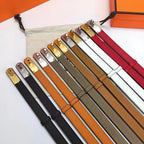 Slim Leather Waist Belt – Adjustable Fit