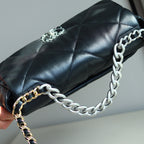 19 Bag | Goatskin Leather | 24K Gold-Tone Hardware | Medium 30cm (Premium Quality )
