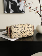 Spotted leopard plush Hobo bag (Premium quality )