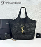 ICARE Natural Raffia Large Handwoven Tote Bag (High quality )