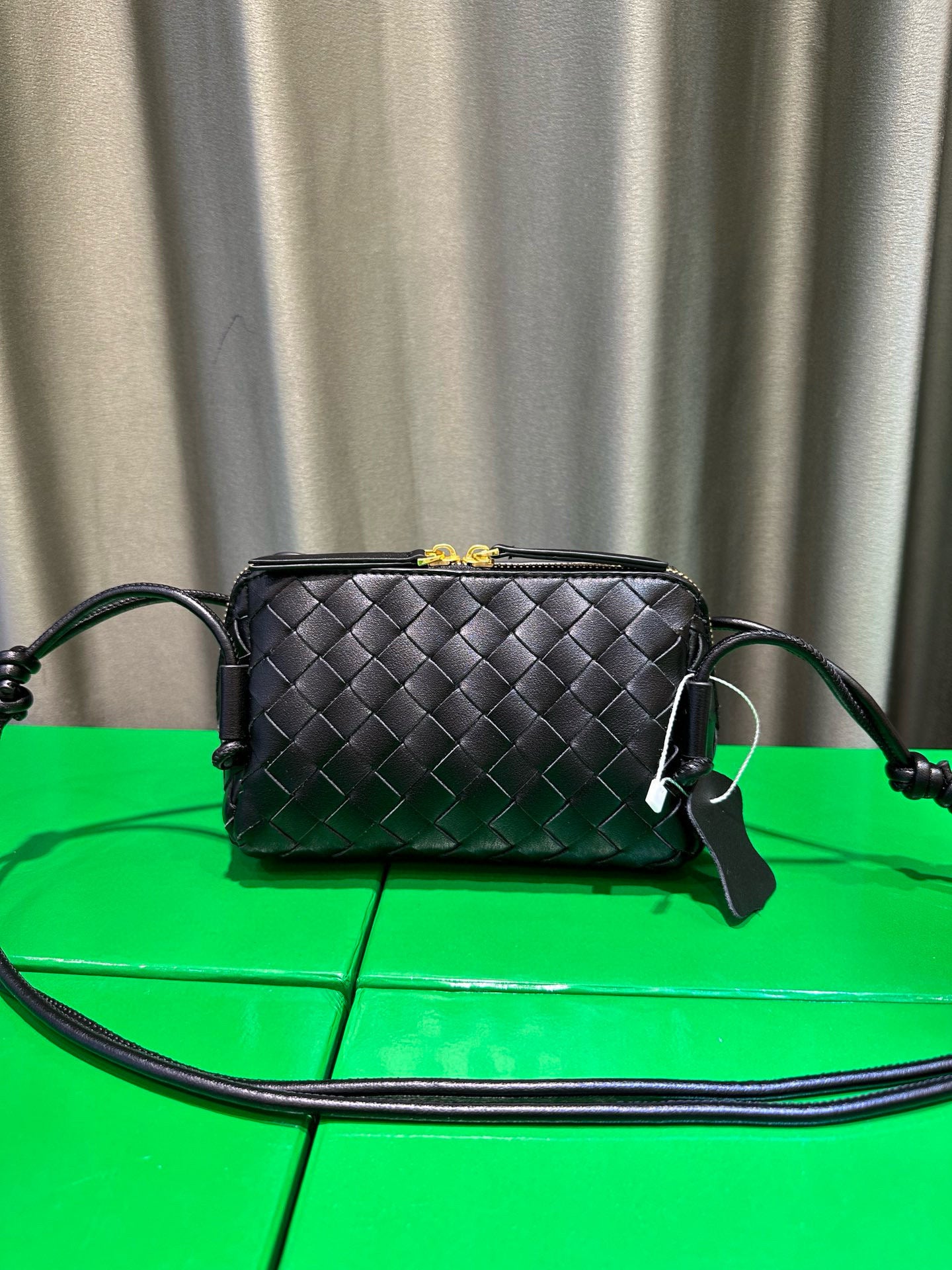 Woven Leather Concert Pouch