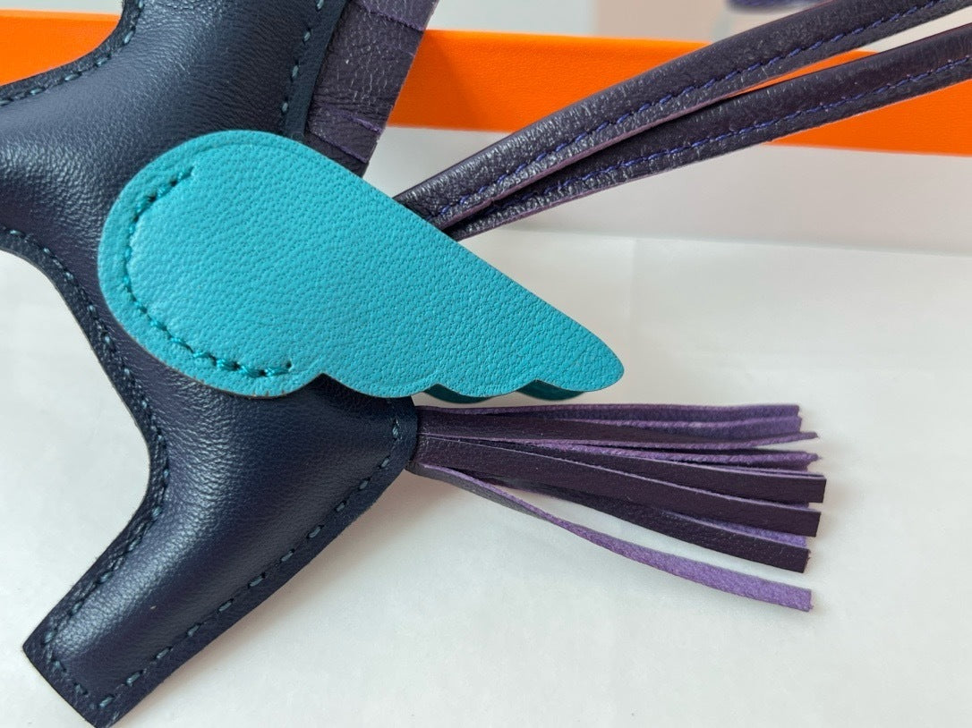 Premium Quality – Leather Pegasus Bag Charm (2025 New Model)