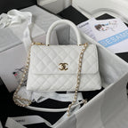 Mini Top Handle Flap Bag (𝑐𝑜𝑐𝑜 ℎ𝑎𝑛𝑑𝑙𝑒)