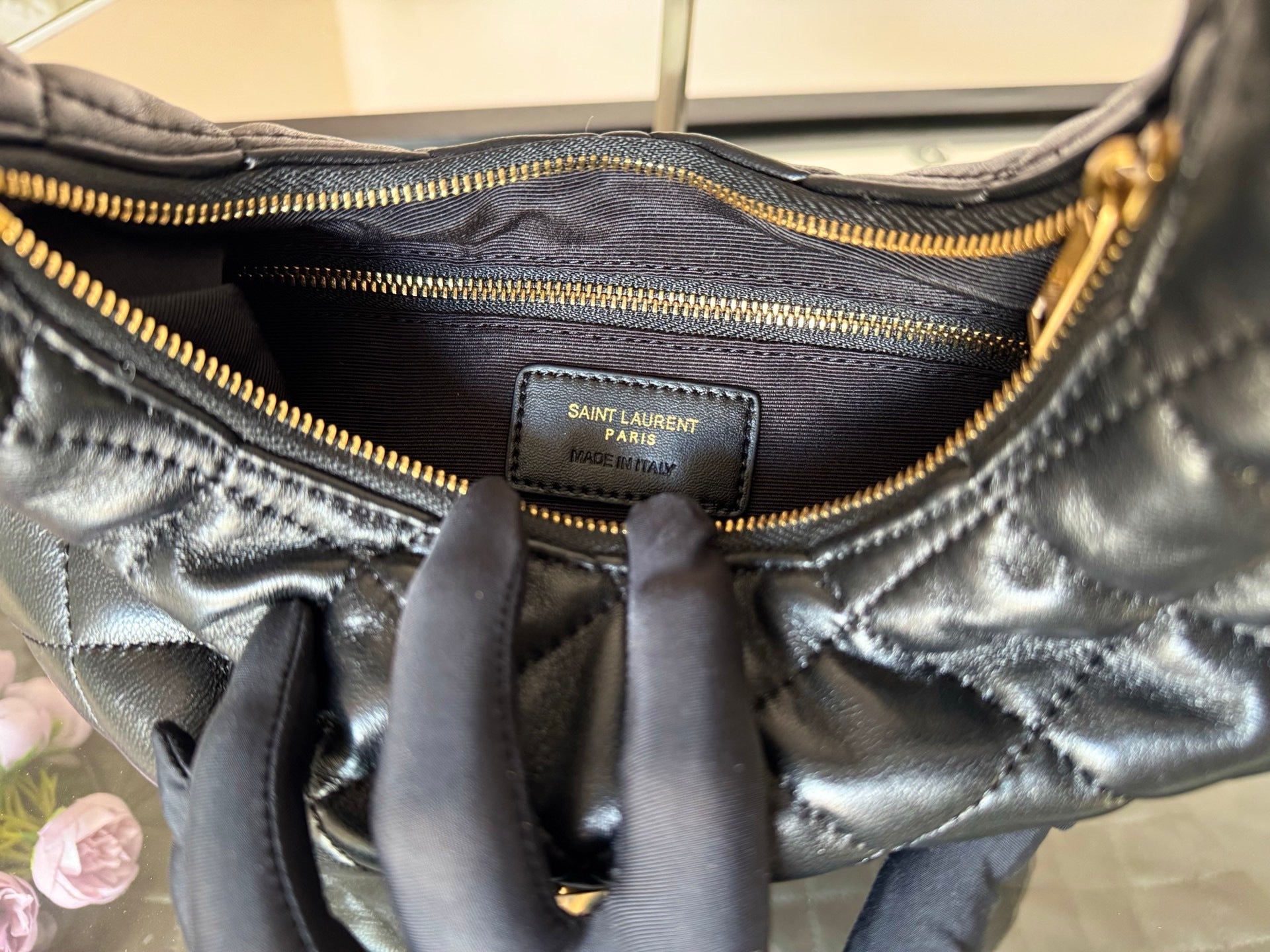 ICARE Baby Nappa Leather Shoulder Bag