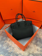 Birkin Platinum Color-Blocked Women's Bag from the Exclusive TOGO Series