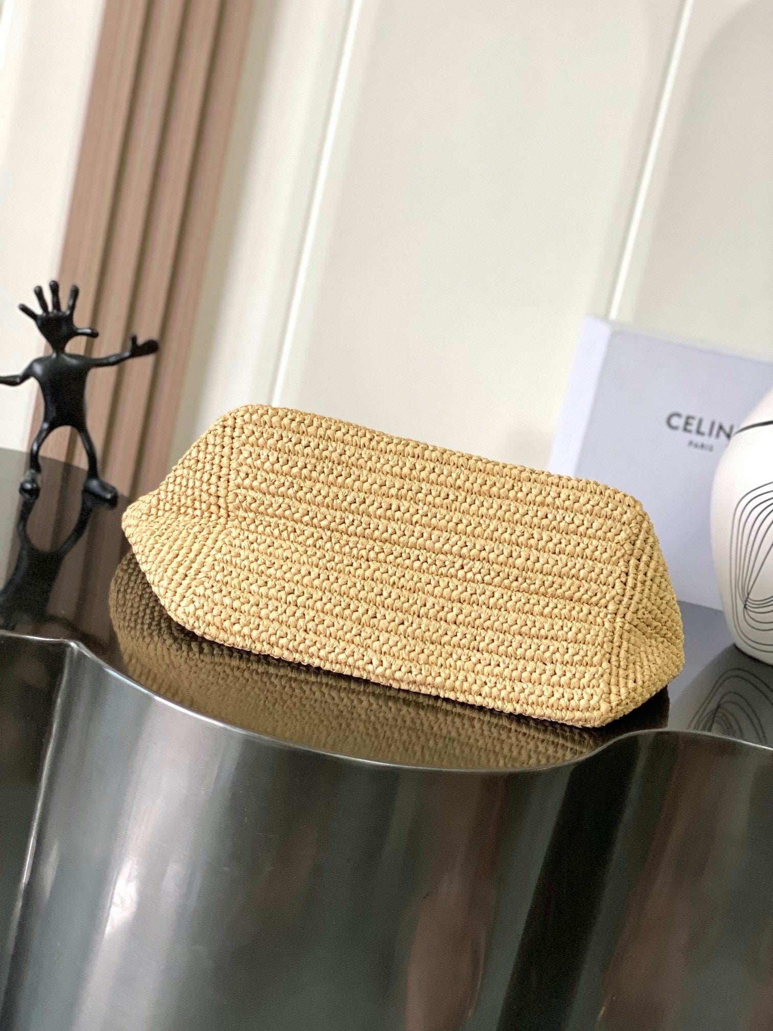 Classic Panier Cabas Woven Basket Bag | Triomphe |Premium Quality ++|