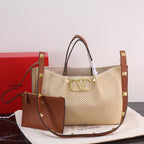 Handwoven Studded Tote Bag