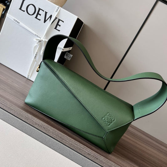 Premium Geometric Soft Leather Shoulder Bag – DSX