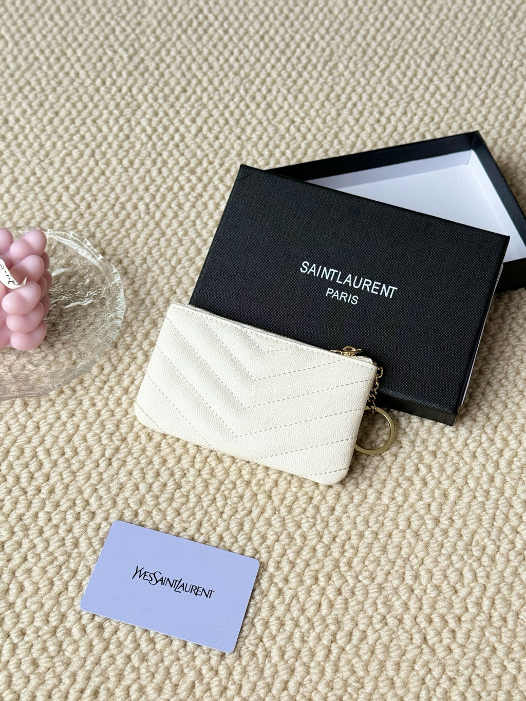 Luxury Quilted Key Pouch