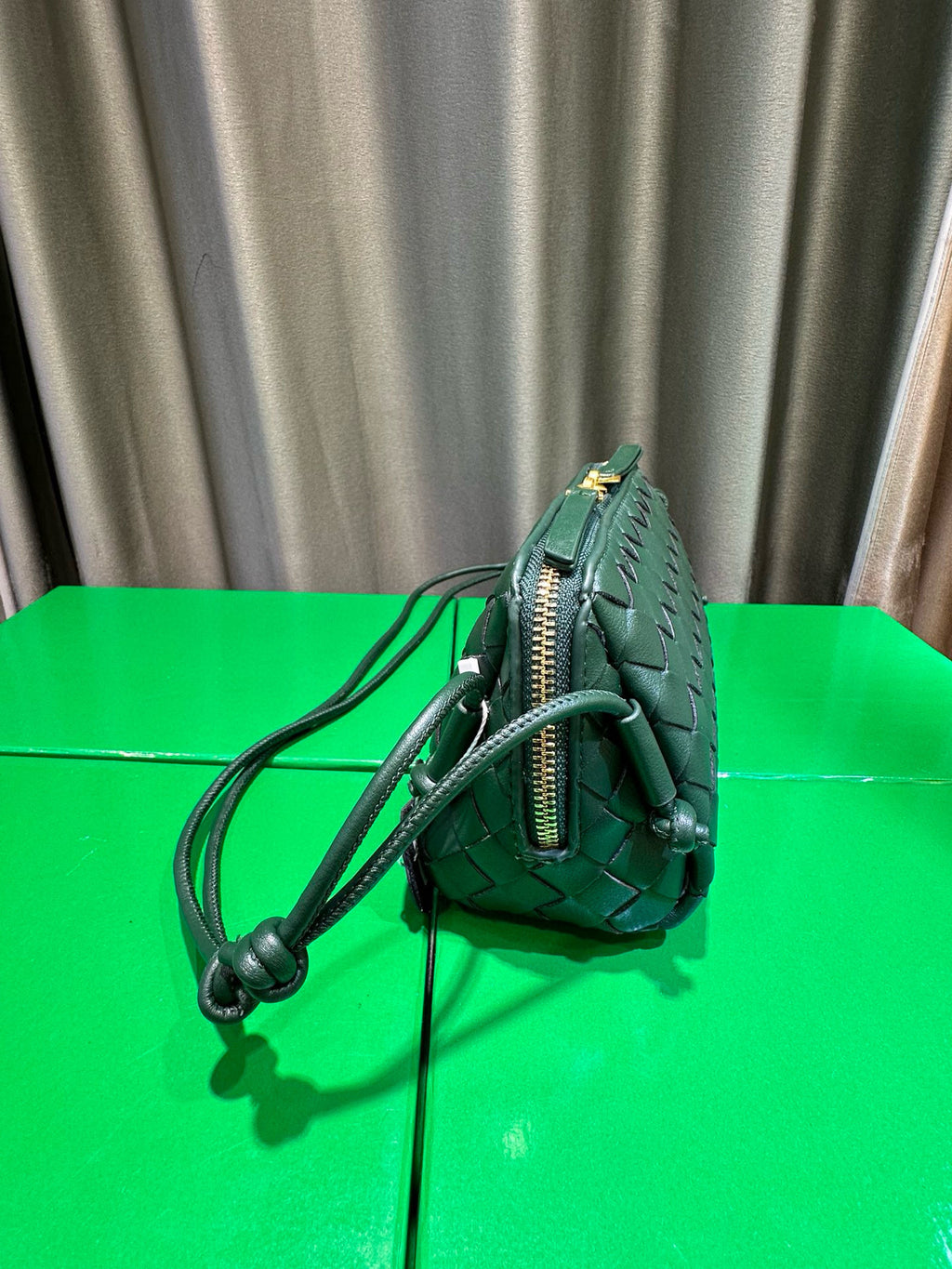 Woven Leather Concert Pouch