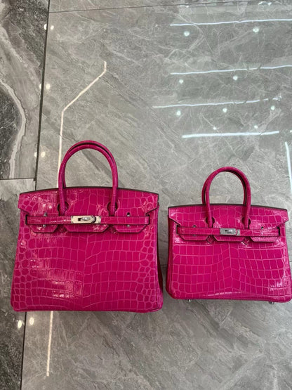 Her*mes Crocodile Pattern Birkin Bag