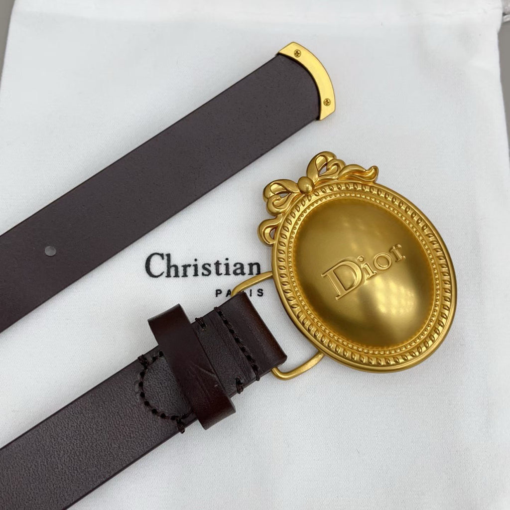 Médaillon Oval Buckle Belt — 25 mm
