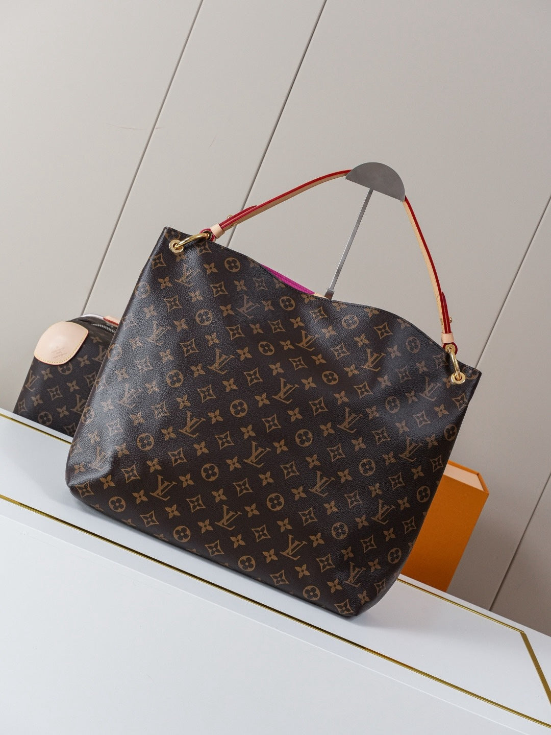 Monogram Canvas Shoulder Bag MM | Pivoine Pink | Premium quality