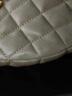 ICare Baby Pink Napa Leather Croissant Shoulder Bag