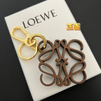 Two-Tone Leather Key Charm