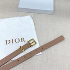 Slim Reversible Leather Waist Belt – 2.0cm